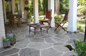 concrete patio